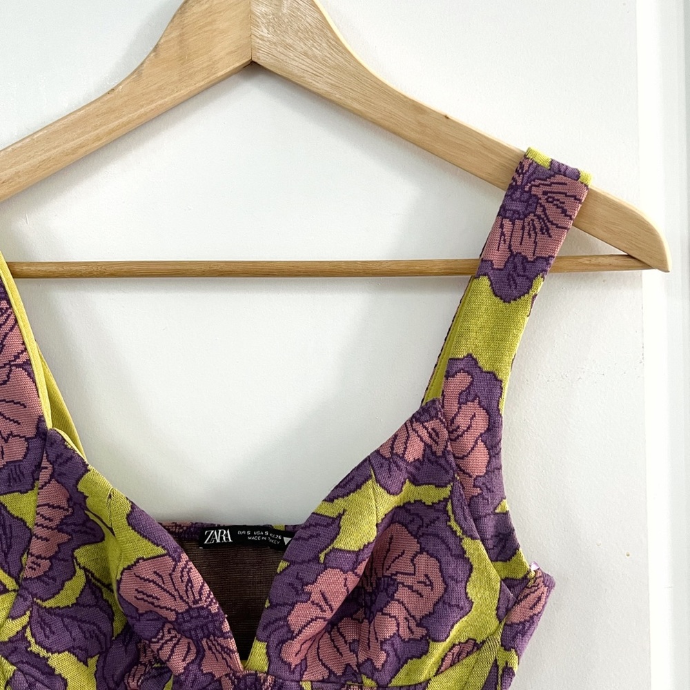 Zara Jacquard Corset Top